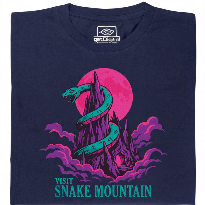 Visit Snake Mountain - Vista principale T-shirt Blu Navy