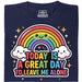 A Great Day To Leave Me Alone - Main view T-shirt Navy Blue