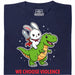 We Choose Violence - Vooraanzicht T-Shirt Marineblauw
