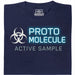 Protomolecule - Active Sample - Vue principale T-shirt Bleu marine