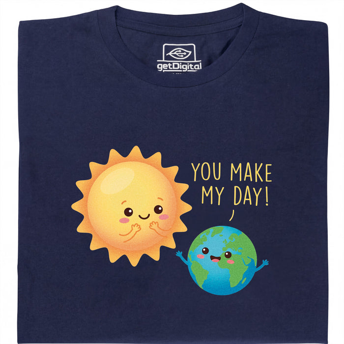You Make My Day - Hoofdweergave T-shirt Marineblauw