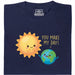 You Make My Day - Hoofdweergave T-shirt Marineblauw