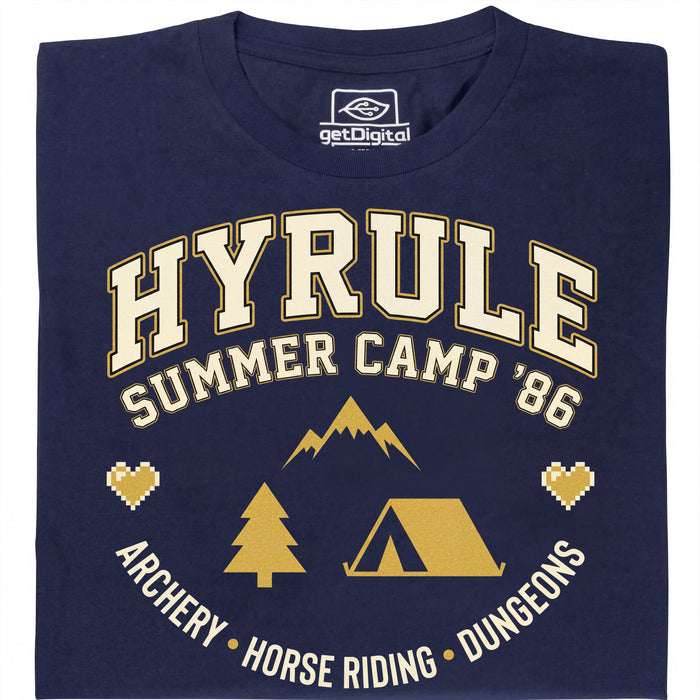 Hyrule Summer Camp - Front view T-shirt Navy Blue