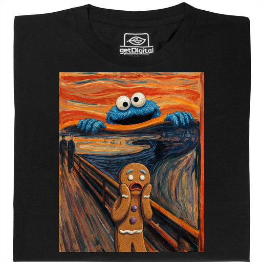 De Schreeuw - Koekiemonster Editie - Hoofdweergave T-Shirt Zwart