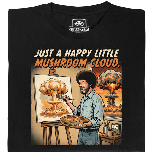 Happy Little Mushroom Cloud - Hauptansicht T-Shirt Schwarz