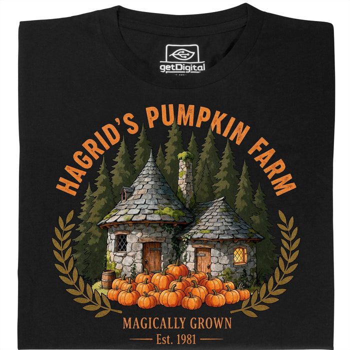 Magical Pumpkin Farm - Vue principale T-Shirt Noir