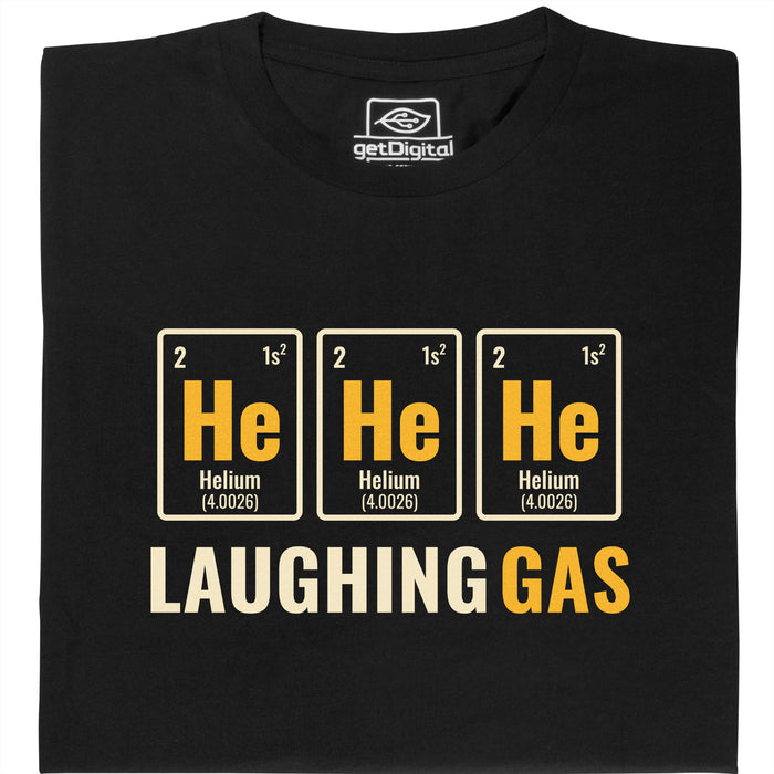 Gaz Hilarant - Vue de face T-Shirt Noir