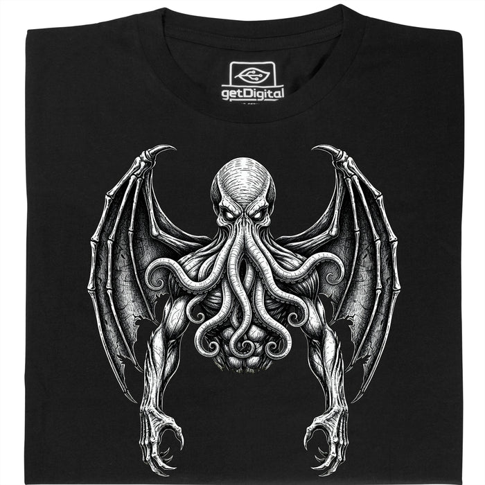 Cthulhu - El Gran Antiguo - Vista principal Camiseta Negro