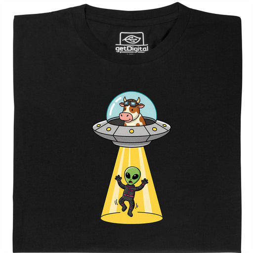 Revenge of the Cow - Hoofdaanzicht T-Shirt Zwart