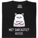 Definitely not sarcasm - Vista principale T-Shirt Nero
