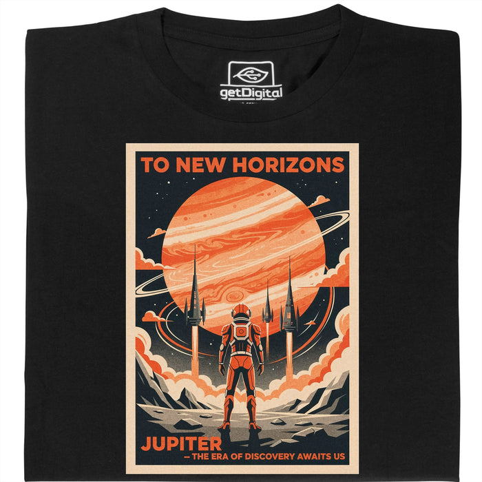 To New Horizons - Main view T-shirt Black