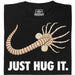 Just Hug It - Hoofdaanzicht T-shirt Zwart