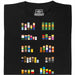 Pixel Legends of TV - Hauptansicht T-Shirt Schwarz