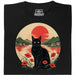 Sunset Cat  - Vue principale T-shirt Noir