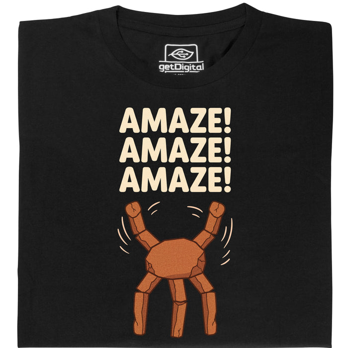 Amaze Amaze Amaze - Hoofdweergave T-Shirt Zwart