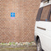 Blechschild Police Call Box Parking Only mit 3D-Prägung