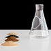 Laboratoriumglas terrarium kweekset in erlenmeyer
