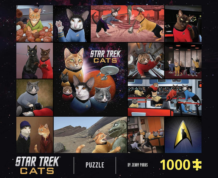Star Trek Cats 1000 Teile Puzzle - Katzen im Weltraum