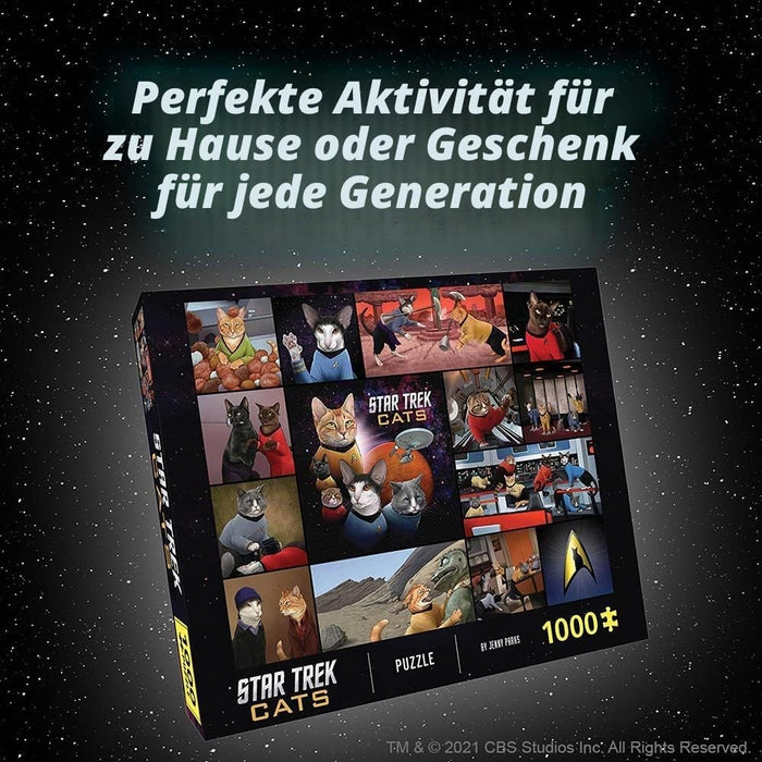 Star Trek Cats 1000 Teile Puzzle - Katzen im Weltraum