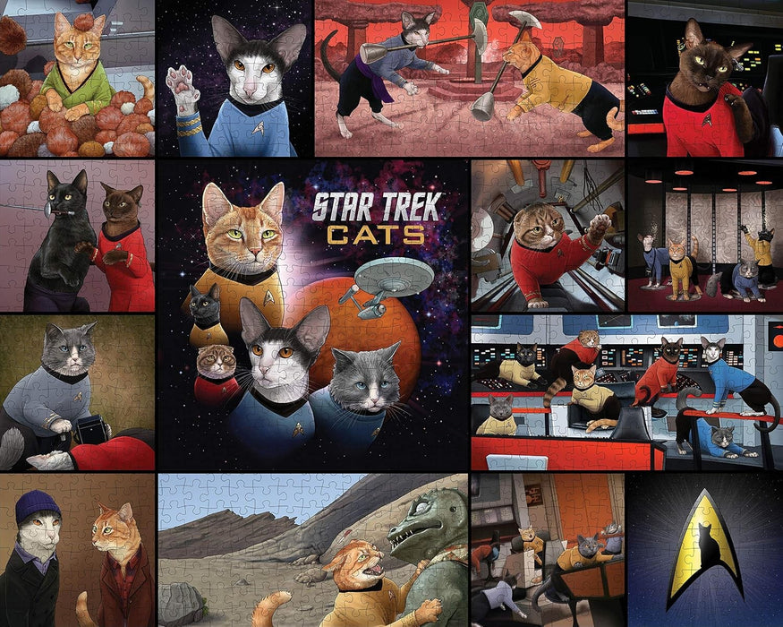 Star Trek Cats 1000 Teile Puzzle - Katzen im Weltraum