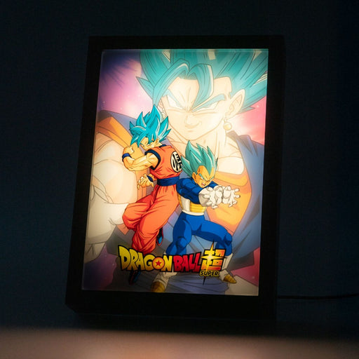 Quadro LED Dragon Ball Super Goku & Vegeta (con cornice)