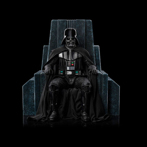 Star Wars estatua de Darth Vader en el trono