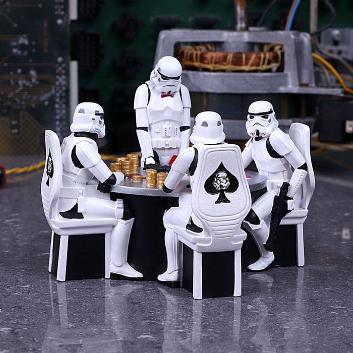 Diorama Star Wars Stormtrooper a poker