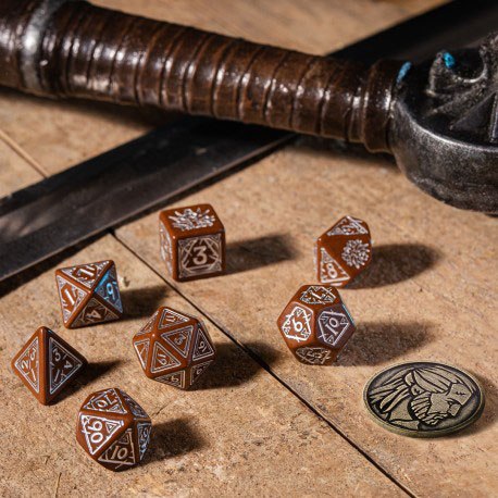 The Witcher set de dés Geralt (Roach's Companion)